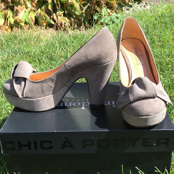 Suede Gray Heels Primadonna - Picture 5 of 6